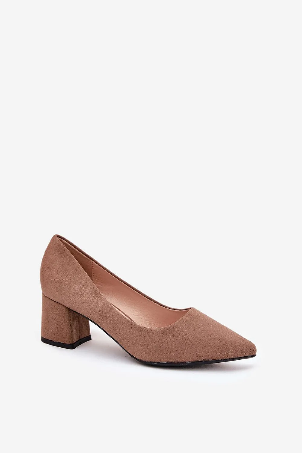 Block heel pumps