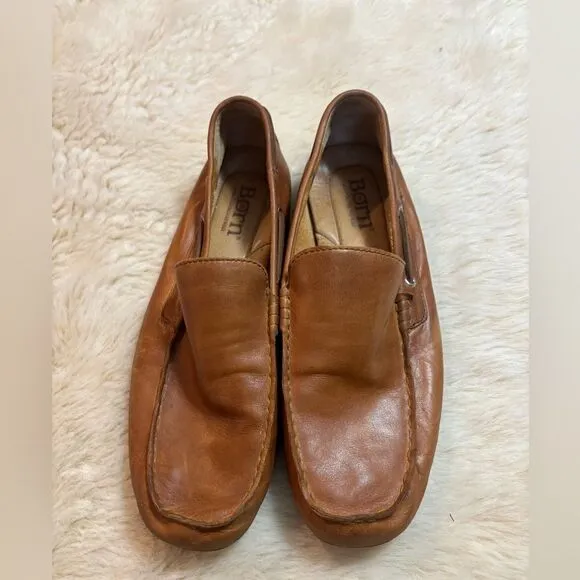 Born Mens Marcus Brown Leather Loafer size 11