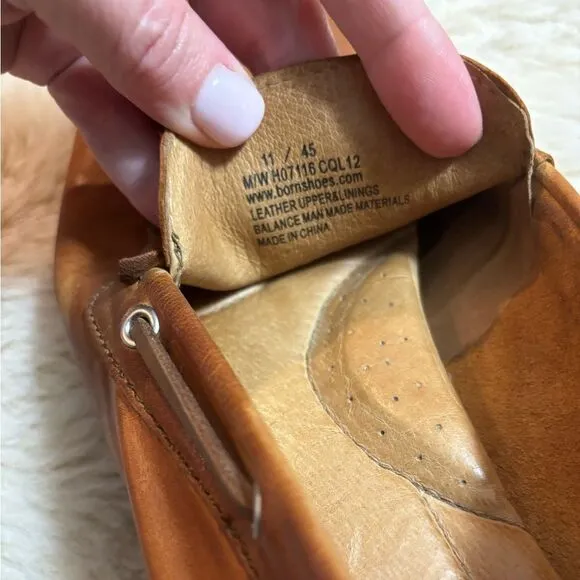Born Mens Marcus Brown Leather Loafer size 11