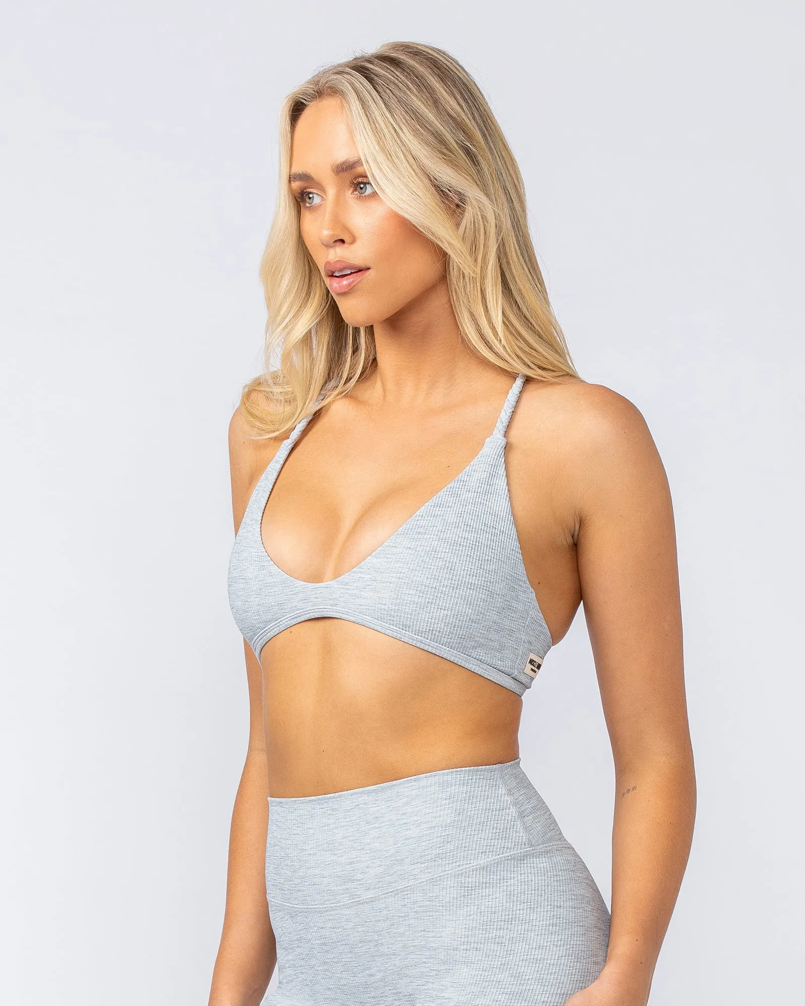 Breeze Rib Bralette - Grey Marl