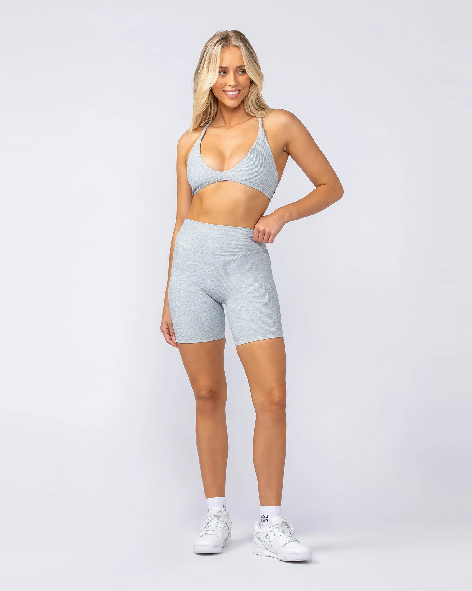 Breeze Rib Bralette - Grey Marl