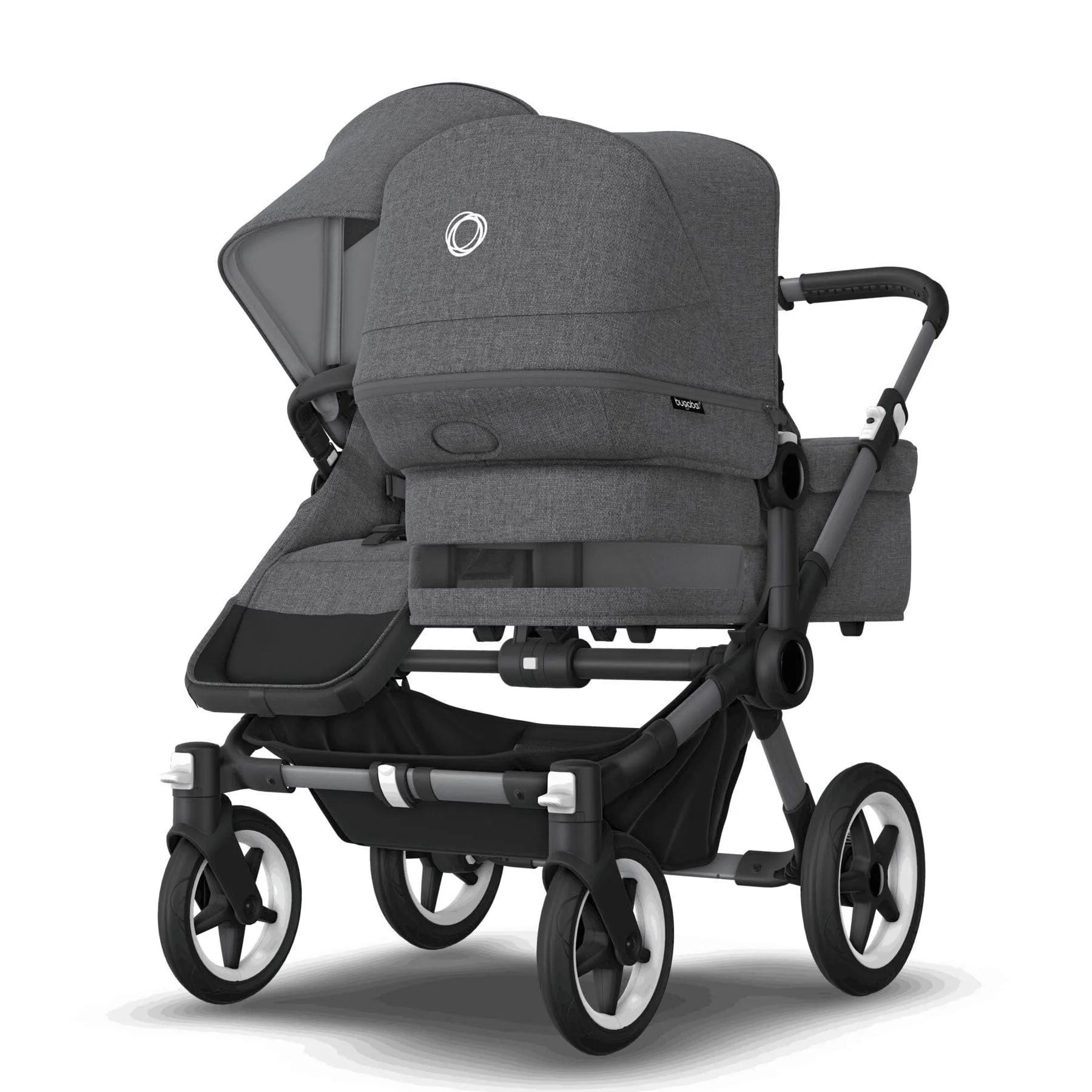 Bugaboo Donkey 5 Duo Complete Pushchair - Black/Grey Mélange