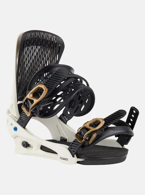 Burton Genesis Snowboard Bindings Mens White Gold