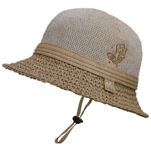 Calikids Straw Beach Hat in Tan