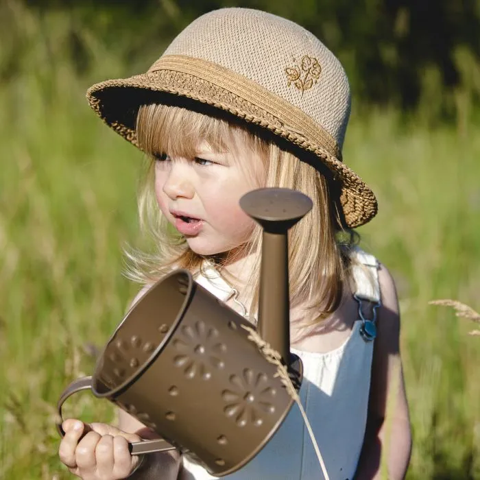 Calikids Straw Beach Hat in Tan