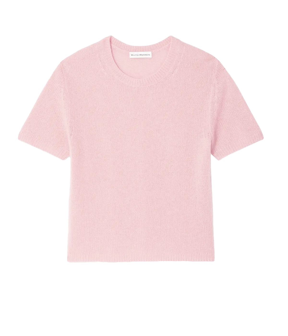 Cashmere Featherweight T-Shirt in Pink Sand