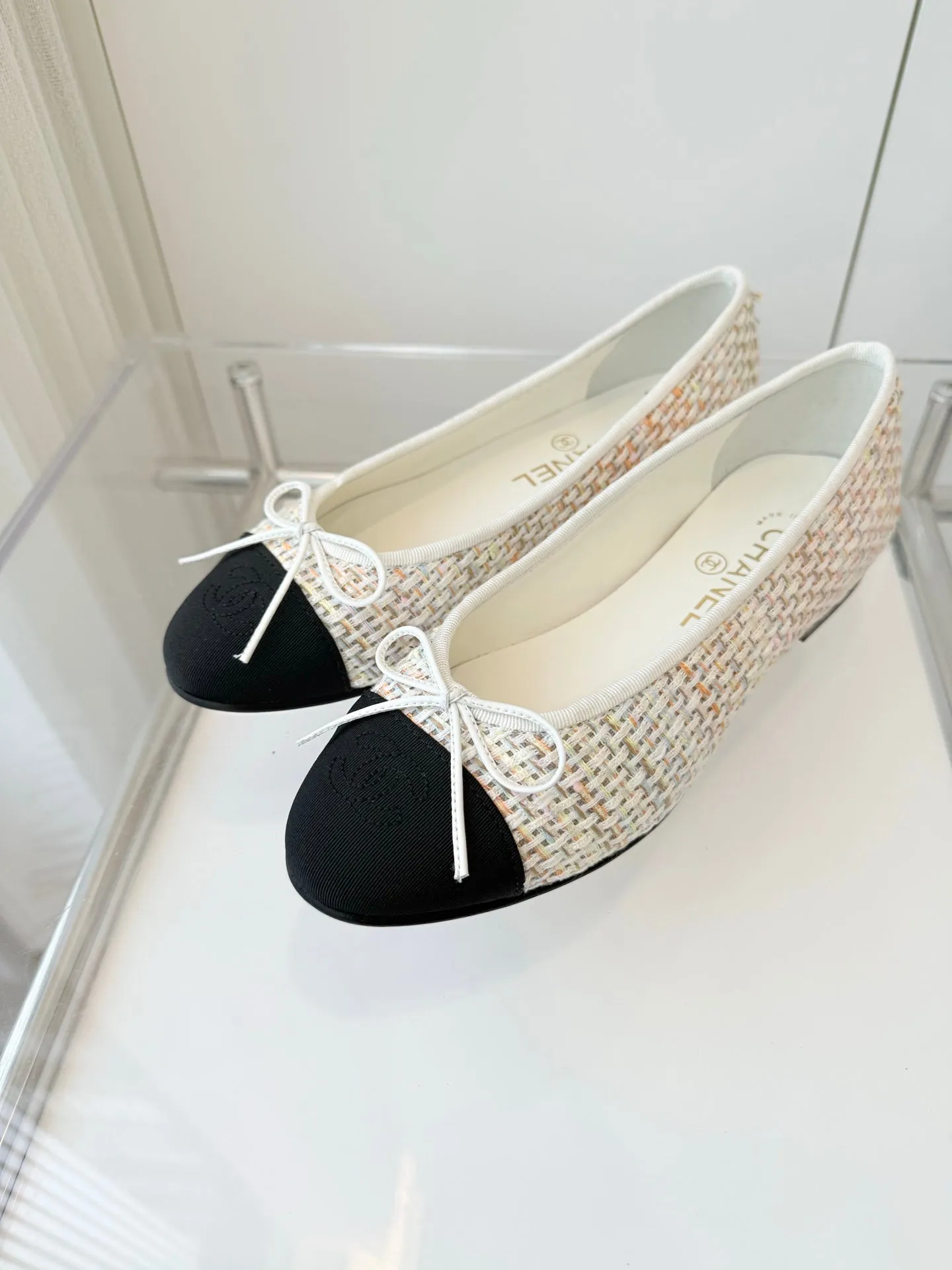 CC Ballet Flat Beige mix Multicolor Fabric 238775