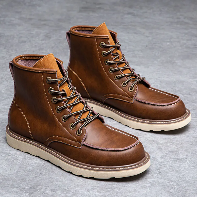 Chictango Genuine Leather Martin Boots