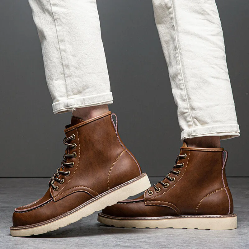 Chictango Genuine Leather Martin Boots