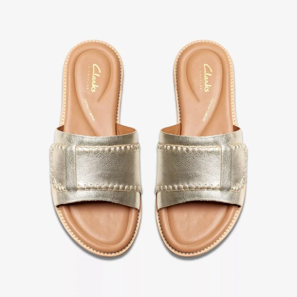Clarks Women's Maritime Mule Champagne Lea 26176400