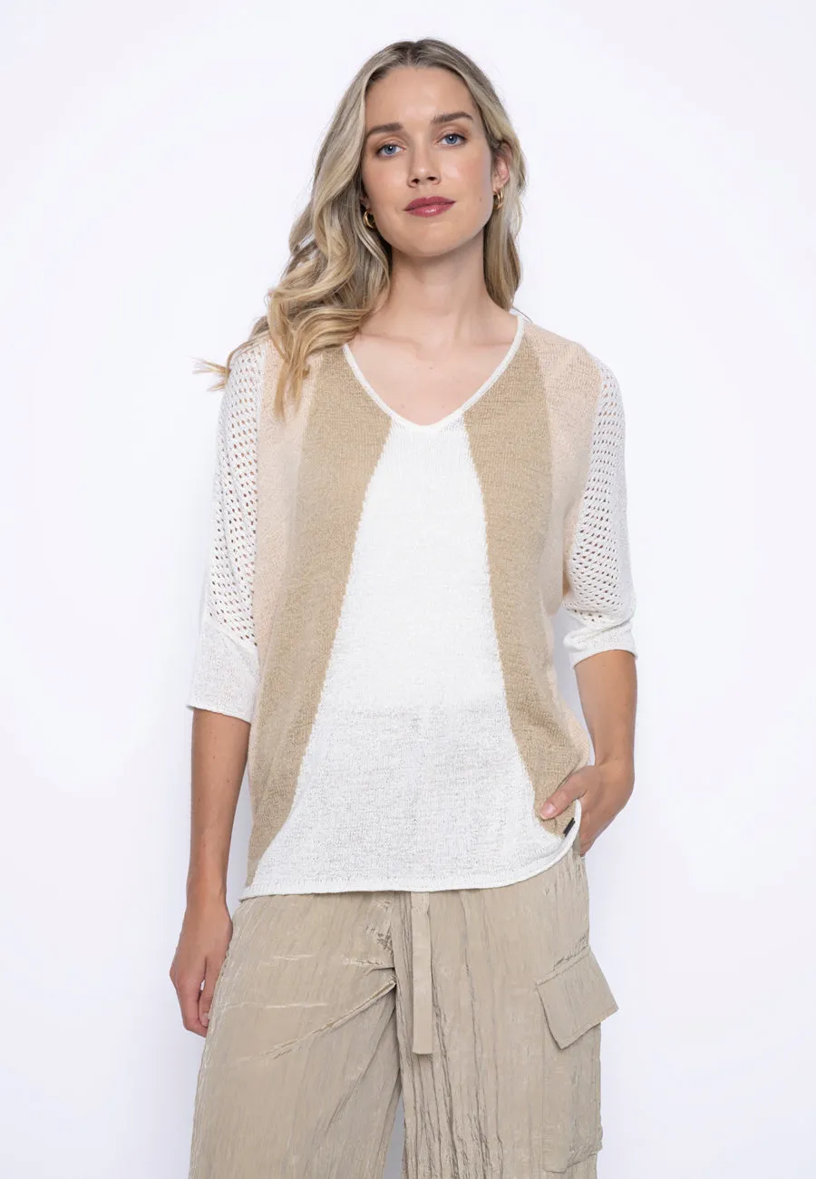 Color Blocking Knitted Top