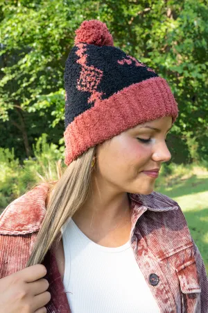 Cozy Cuddles Winona Aztec Pom Pom Beanie