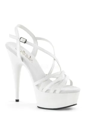 DELIGHT-613 Platform Sandal  | White Patent