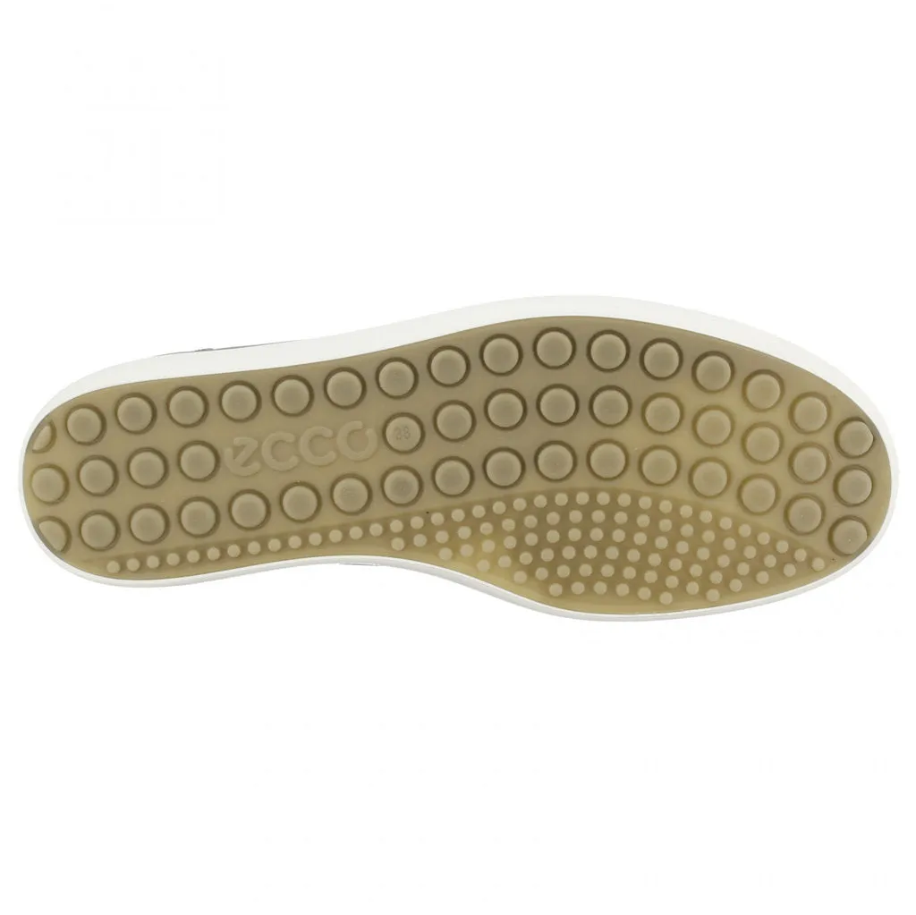 Ecco Soft 7 Full Grain Leather Women's Long Lace Trainers