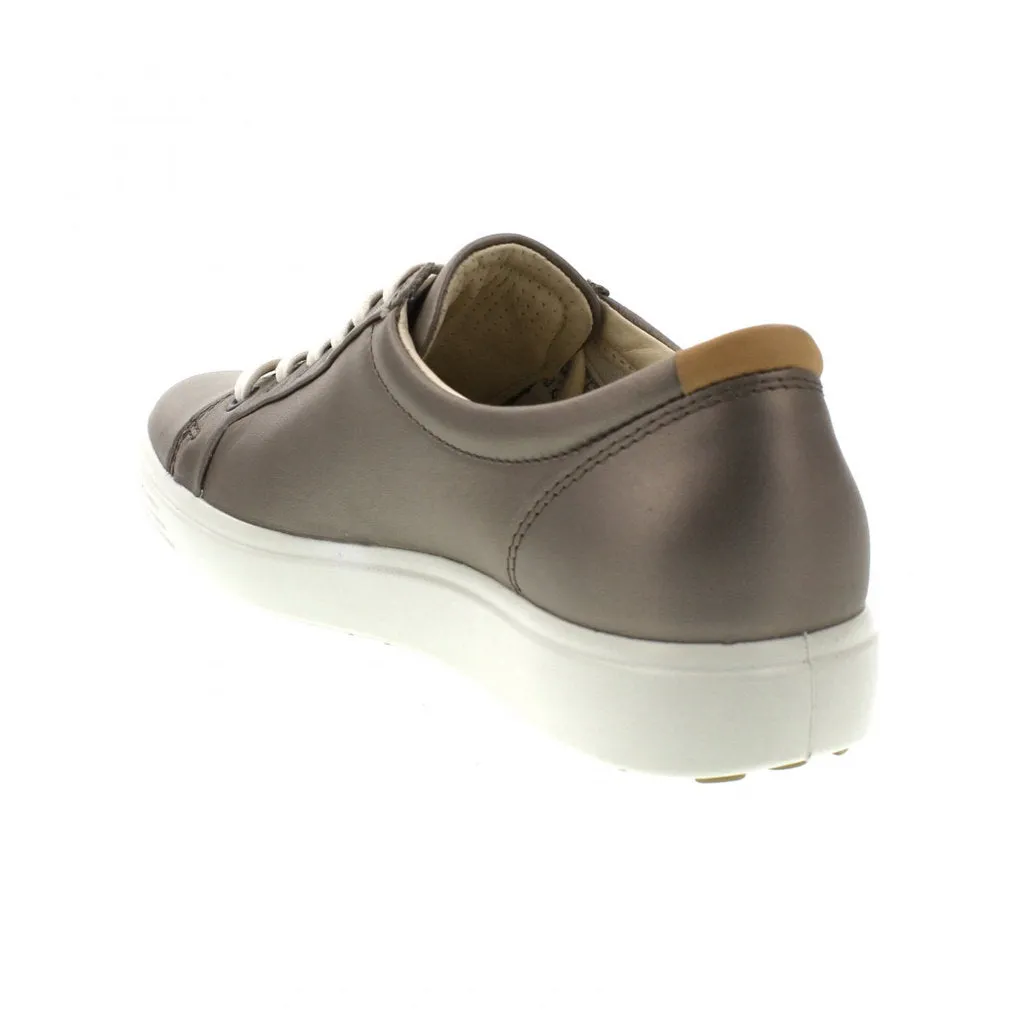 Ecco Soft 7 Full Grain Leather Women's Long Lace Trainers