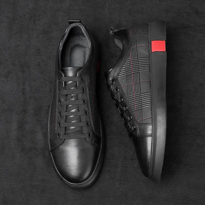 Elegant men's trainer made of leather