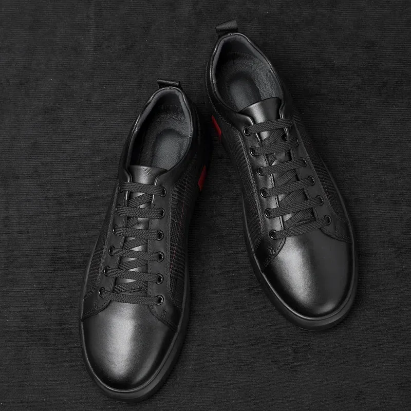 Elegant men's trainer made of leather