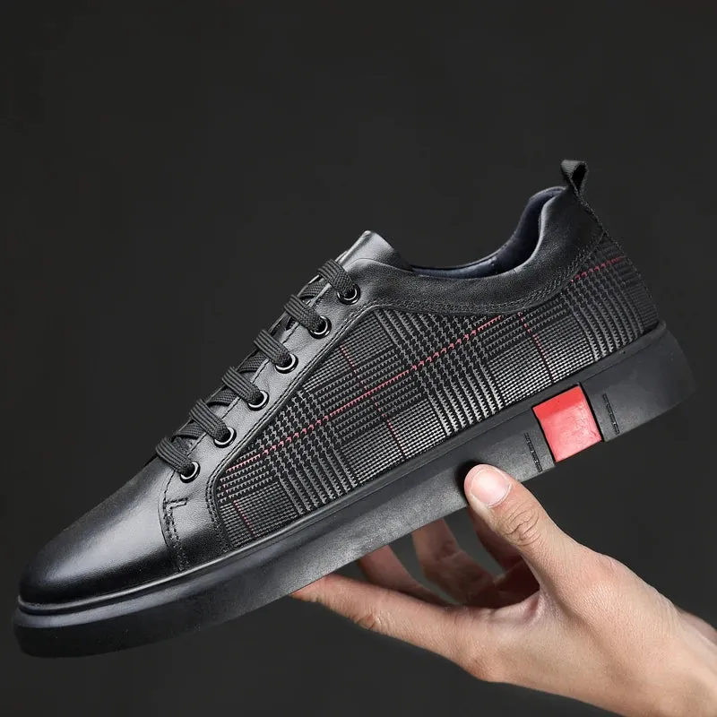 Elegant men's trainer made of leather