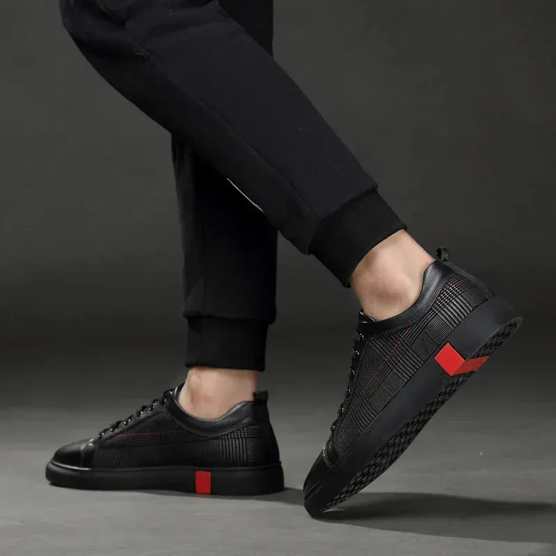 Elegant men's trainer made of leather