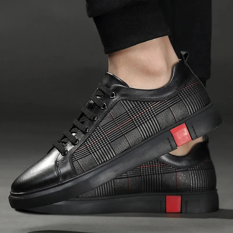 Elegant men's trainer made of leather