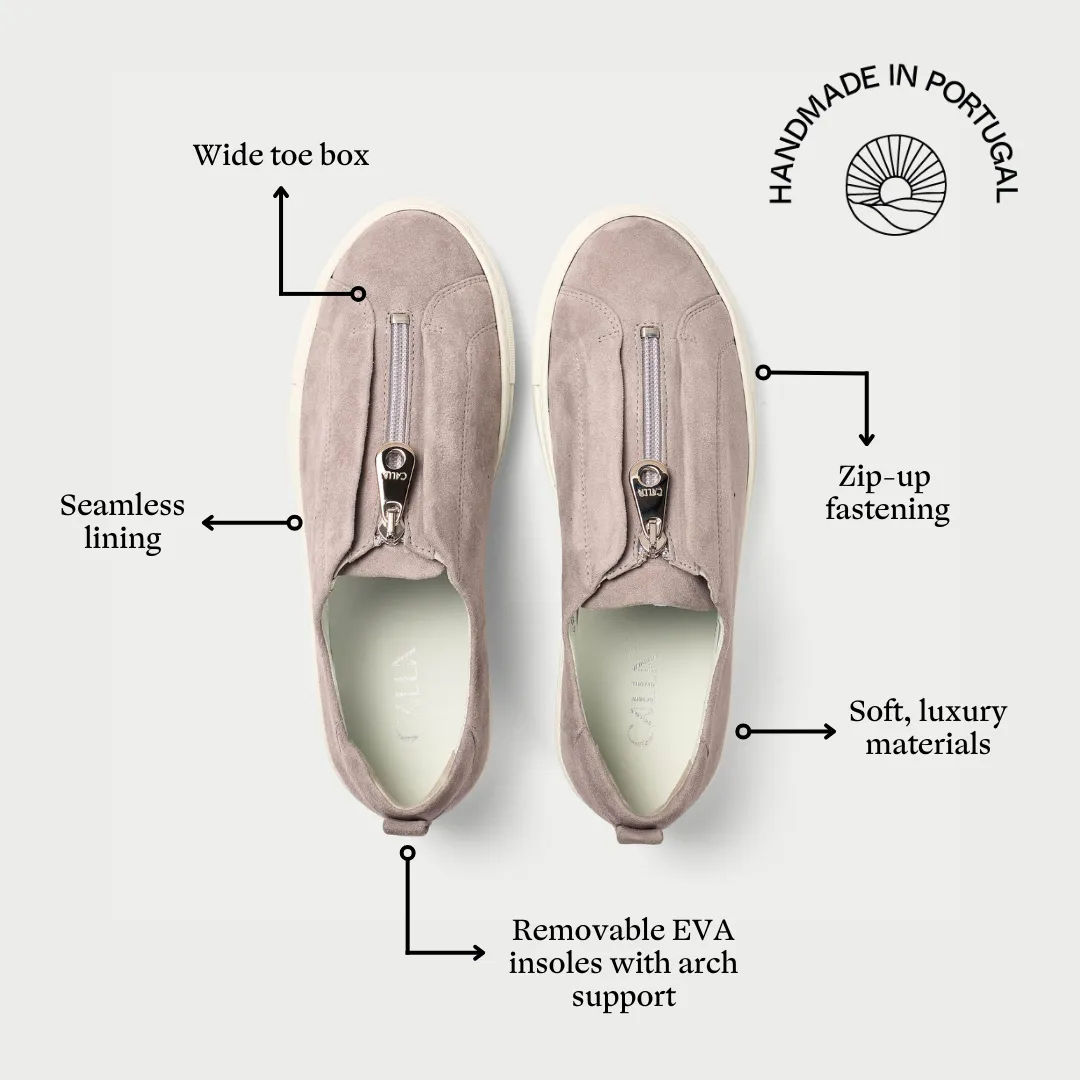 Estella - Pale Grey Suede