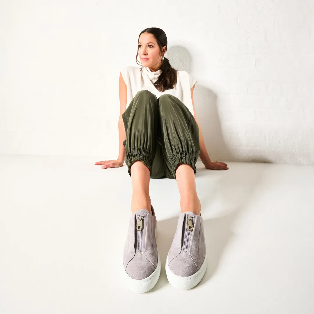 Estella - Pale Grey Suede