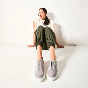 Estella - Pale Grey Suede