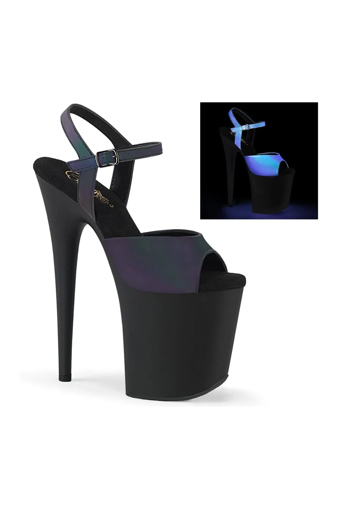 FLAMINGO-809REFL Green Hologram Sandal