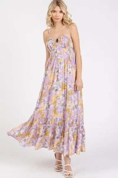 Floral Ruffled Maxi Dress