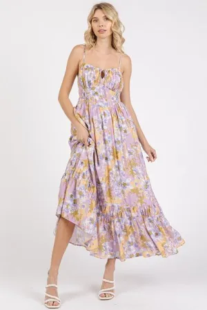 Floral Ruffled Maxi Dress