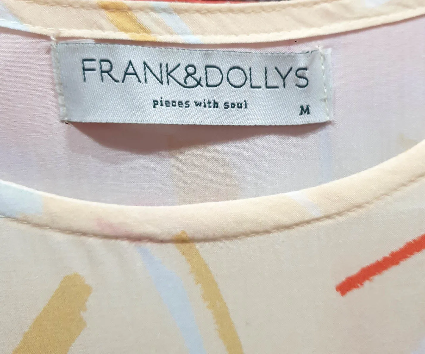 Frank and Dollys yellow print dress size 12