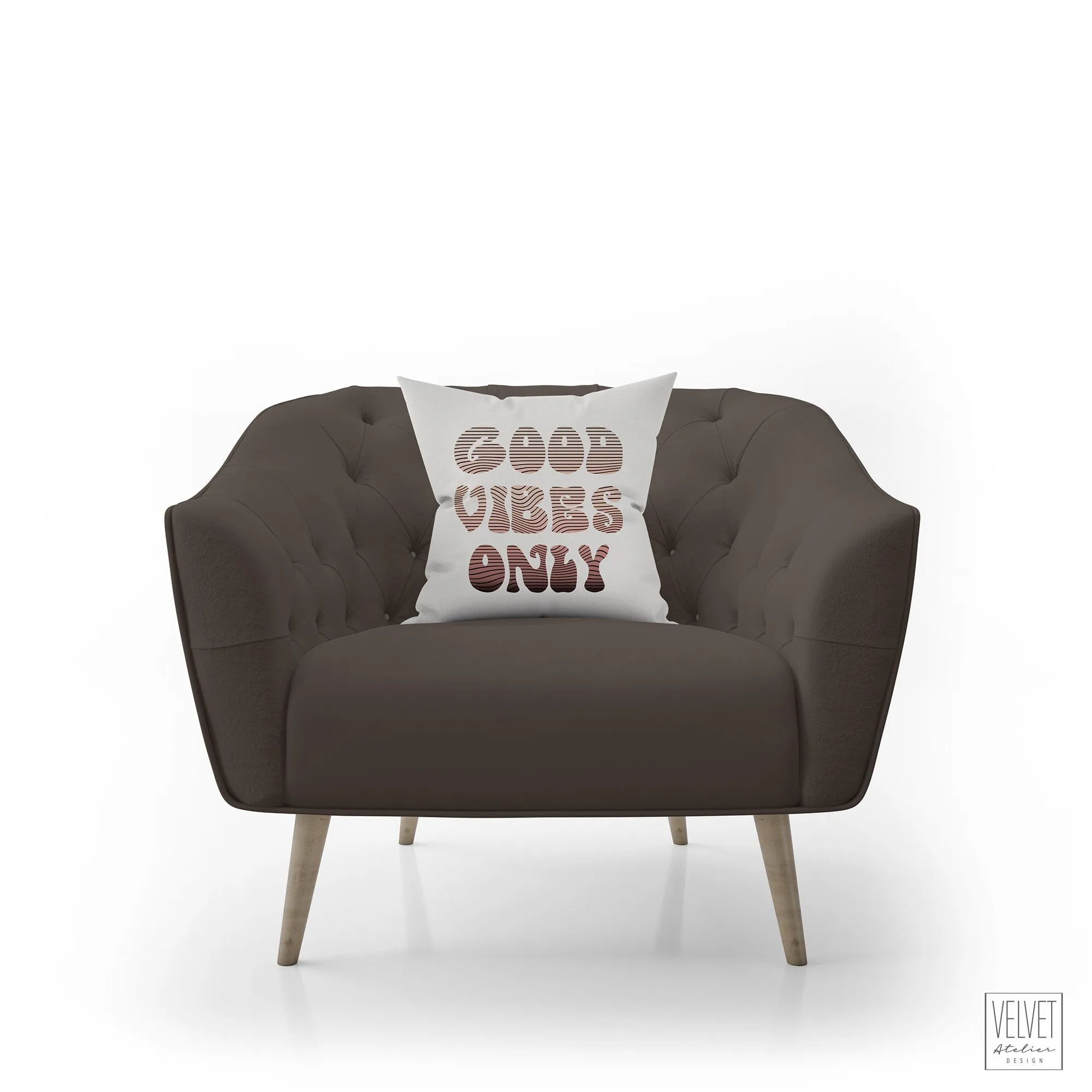 Good vibes only pillow, groovy, Boho pillow, retro pillow, throw pillow, sunset colors, home decor, pillow cover and insert, accent pillow
