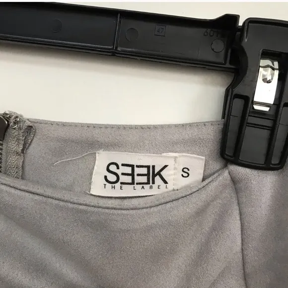 Grey Suede Skort