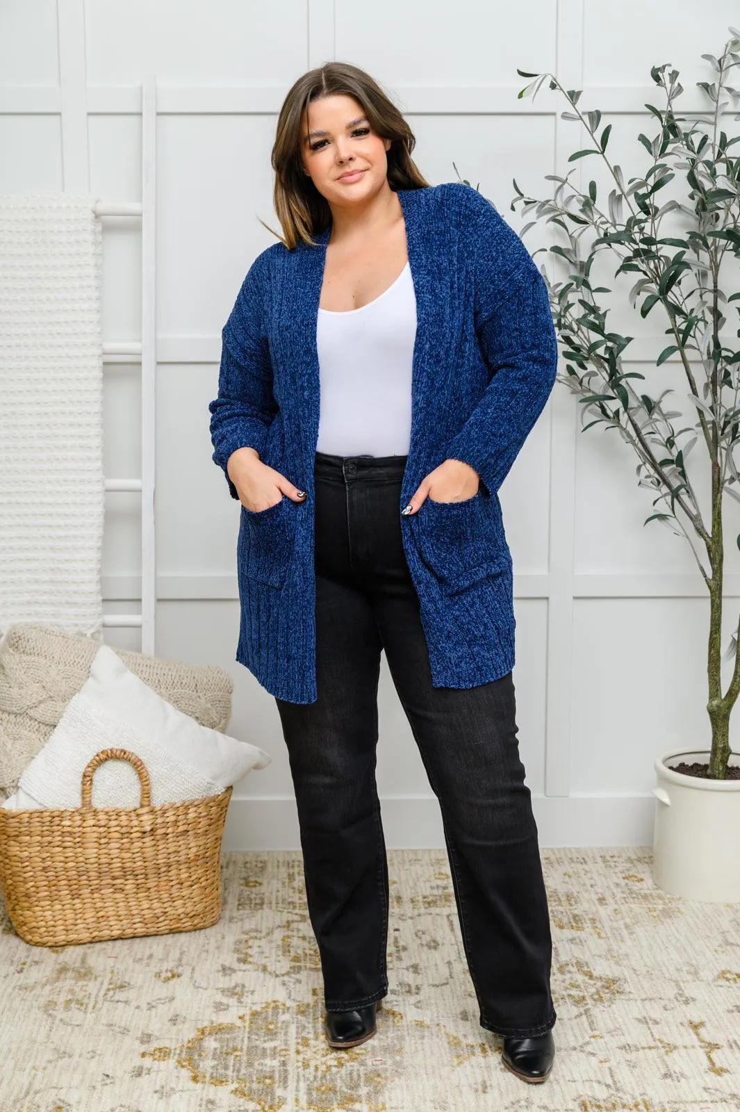 Hazel Blues® | Mountain Mornings Cardigan In Navy