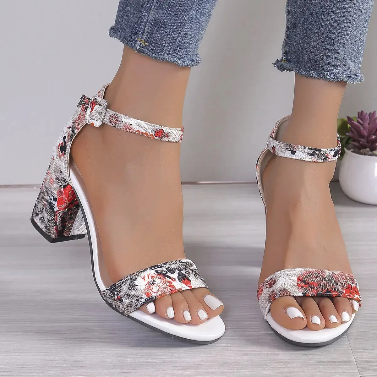 High Heel Sandals - Ankle-strap