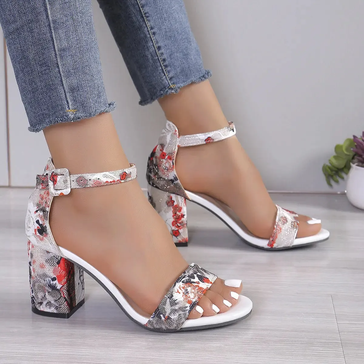 High Heel Sandals - Ankle-strap