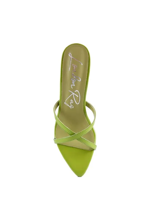 High Heeled Pointed Toe Sandal