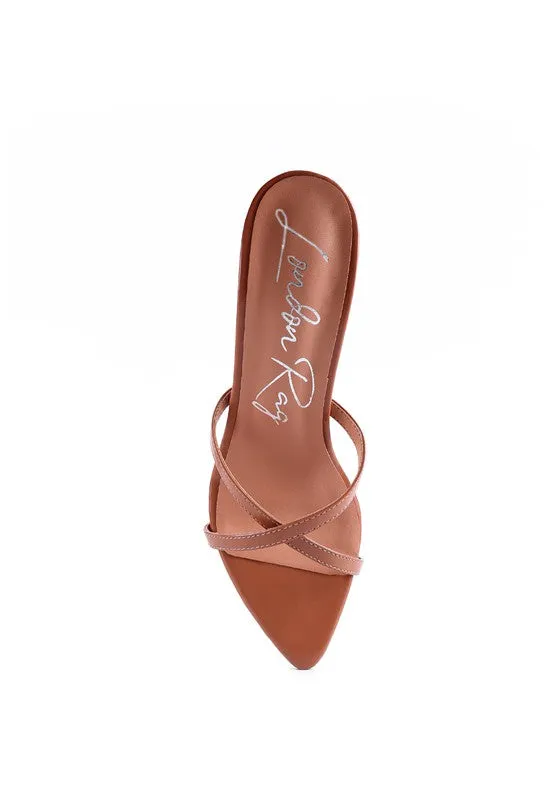 High Heeled Pointed Toe Sandal