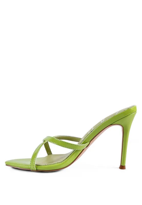 High Heeled Pointed Toe Sandal