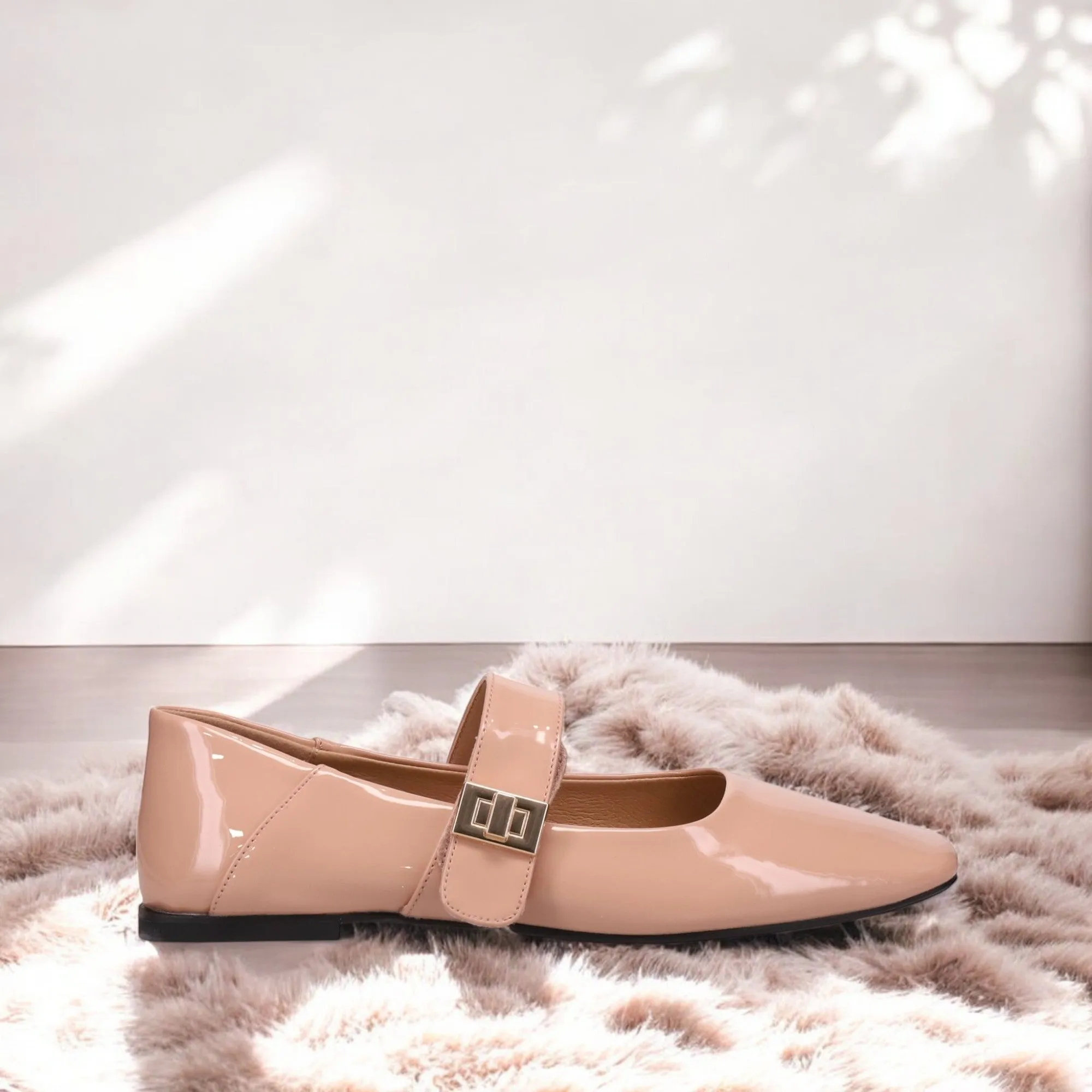 Inniu Catwalk Peony MaryJane Shoe Nude