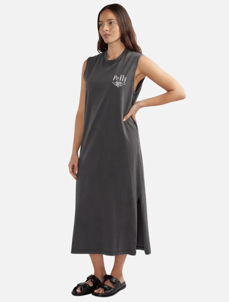 International Studios Tank Dress - Faded Black
