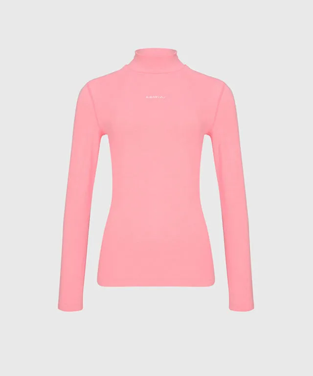 KANDINI Warm High-neck T-Shirt - Pink