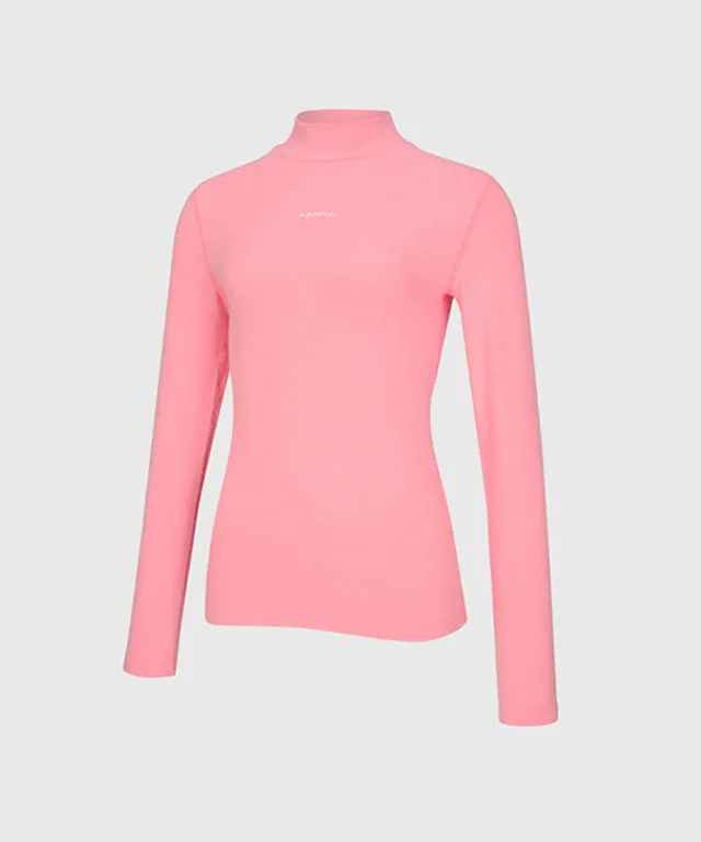 KANDINI Warm High-neck T-Shirt - Pink