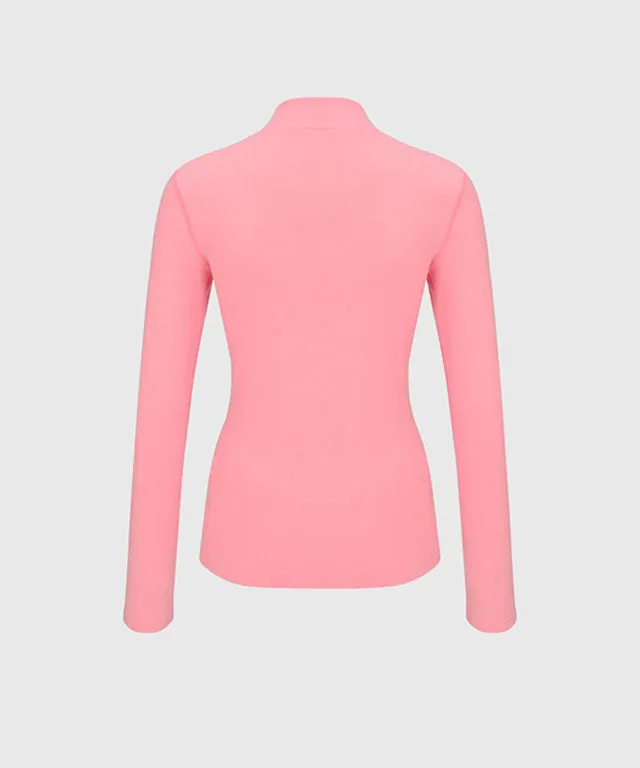 KANDINI Warm High-neck T-Shirt - Pink