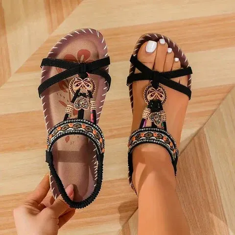 Katherine - Bohemian Flat Sandals