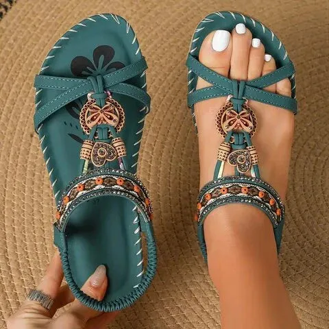 Katherine - Bohemian Flat Sandals