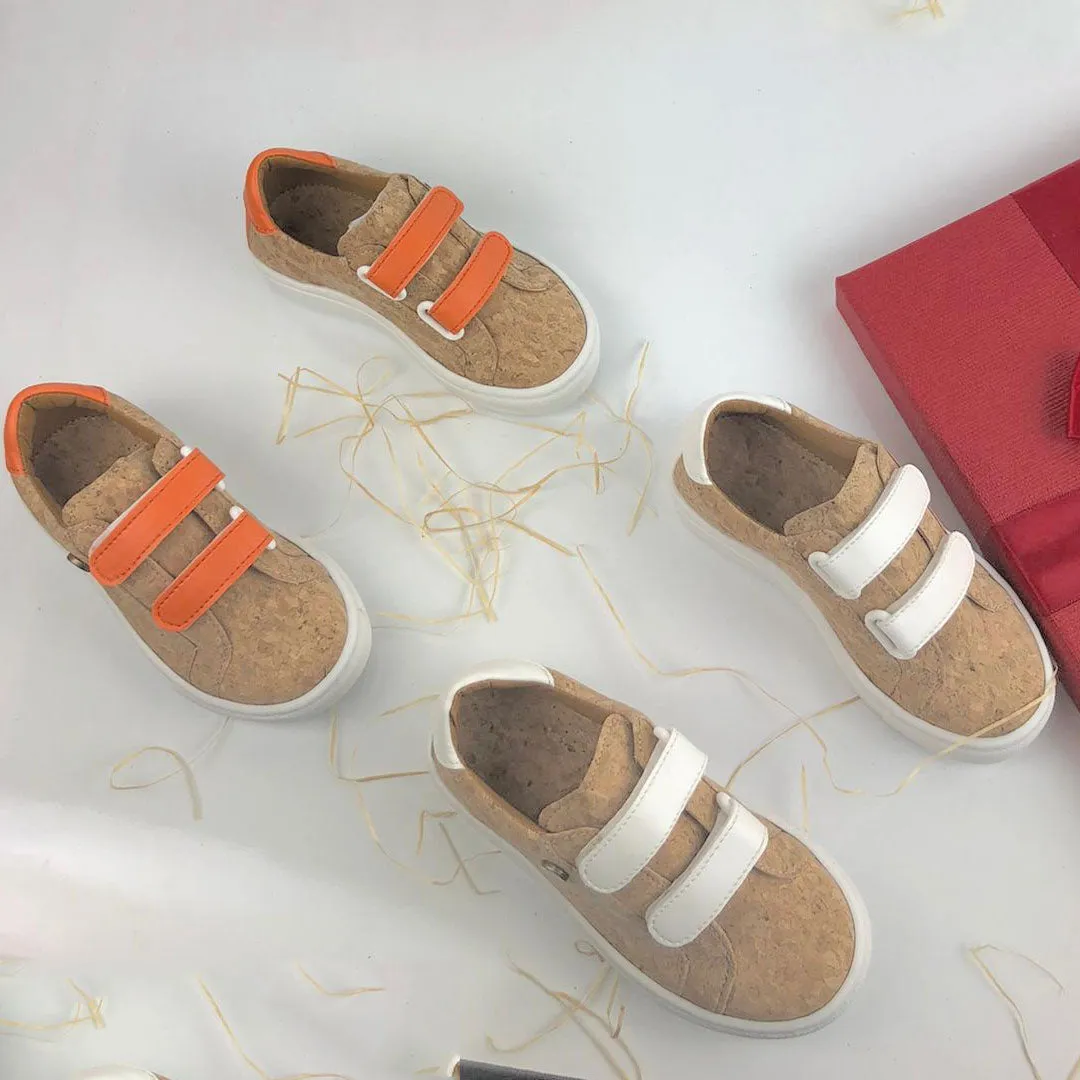 Kid Orange Velcro | Cork Shoes