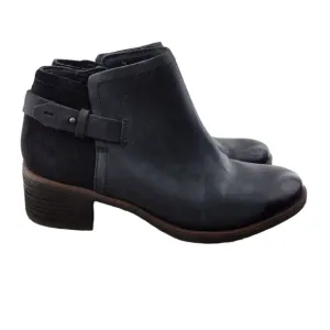 Korks Kork-Ease Sonya Leather And Suede Ankle Boots Black Size 7
