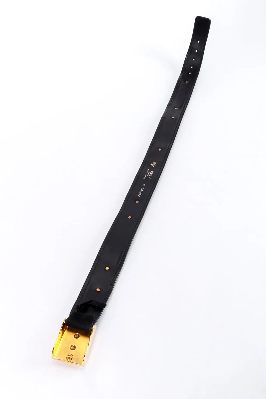 Lip Studded Suede Belt