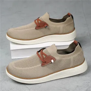 Loreto | Men's Summer Sneakers | Lightweight Leather Casual Loafers with Breathable Mesh Comfort